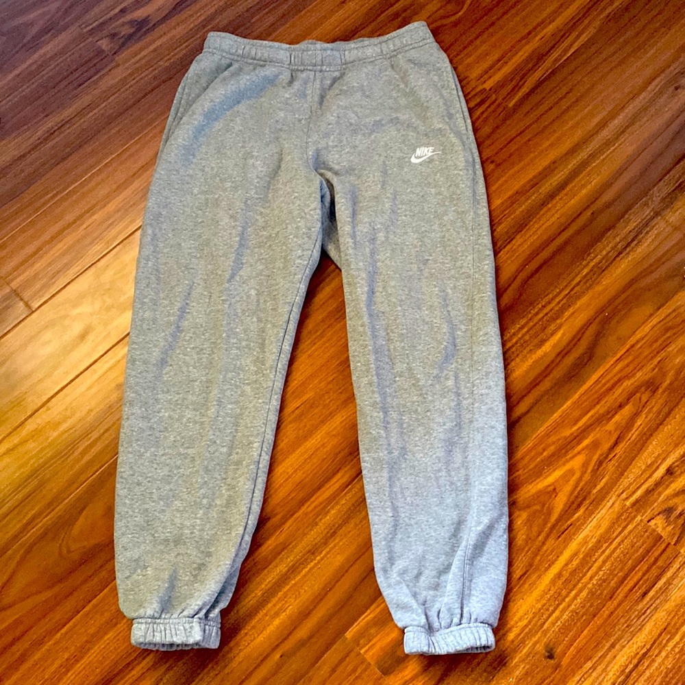 Grey Nike joggers